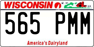 WI license plate 565PMM