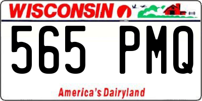 WI license plate 565PMQ