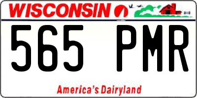 WI license plate 565PMR