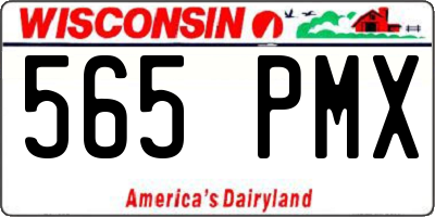 WI license plate 565PMX