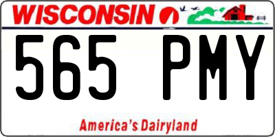 WI license plate 565PMY