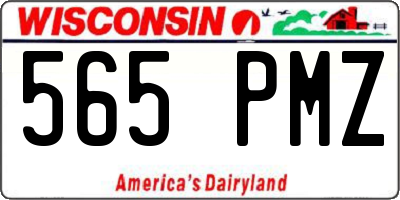 WI license plate 565PMZ
