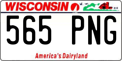 WI license plate 565PNG