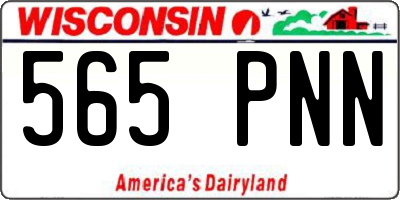 WI license plate 565PNN