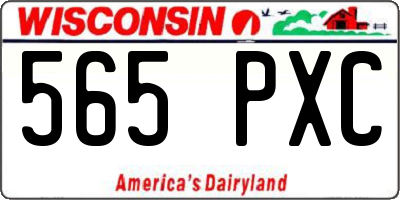 WI license plate 565PXC