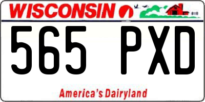 WI license plate 565PXD