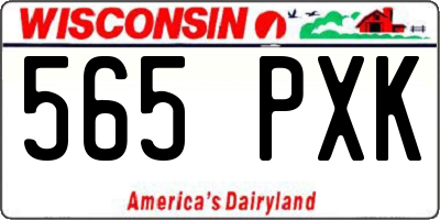 WI license plate 565PXK