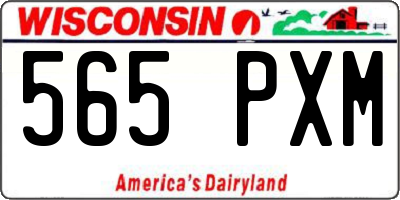 WI license plate 565PXM