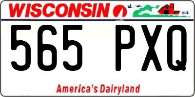 WI license plate 565PXQ
