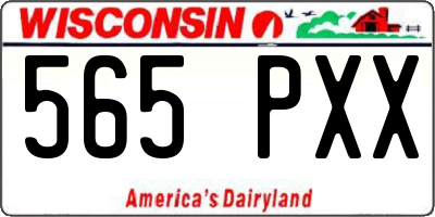 WI license plate 565PXX
