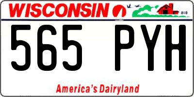 WI license plate 565PYH