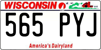 WI license plate 565PYJ