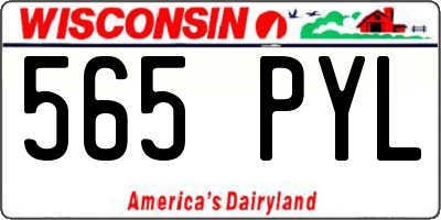 WI license plate 565PYL