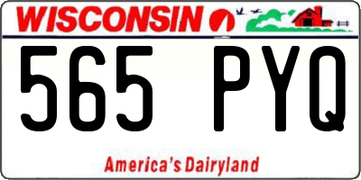 WI license plate 565PYQ