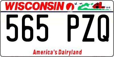 WI license plate 565PZQ