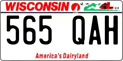 WI license plate 565QAH