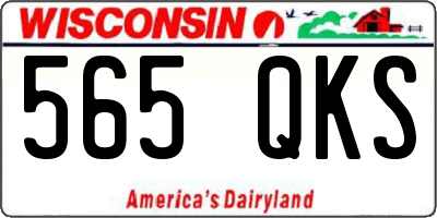 WI license plate 565QKS