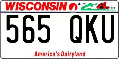 WI license plate 565QKU