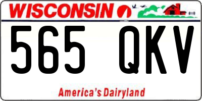WI license plate 565QKV