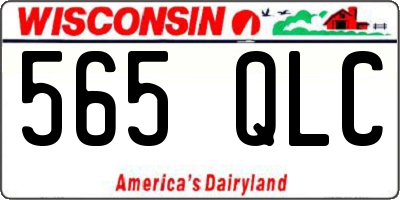 WI license plate 565QLC