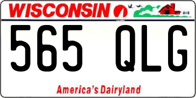 WI license plate 565QLG