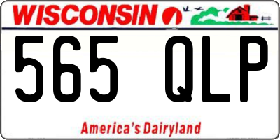 WI license plate 565QLP