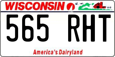 WI license plate 565RHT