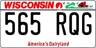 WI license plate 565RQG