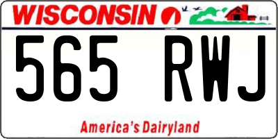 WI license plate 565RWJ