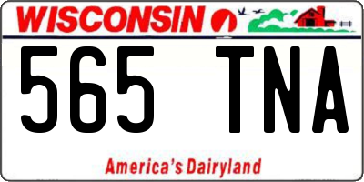 WI license plate 565TNA