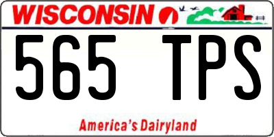 WI license plate 565TPS