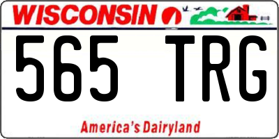 WI license plate 565TRG