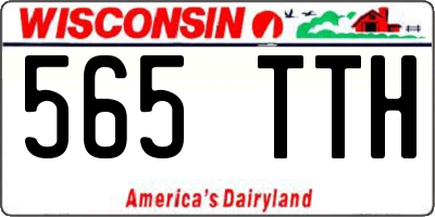 WI license plate 565TTH