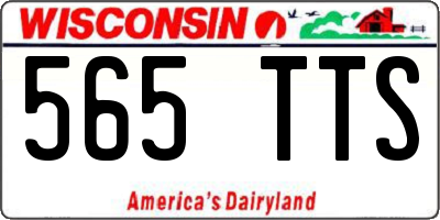 WI license plate 565TTS