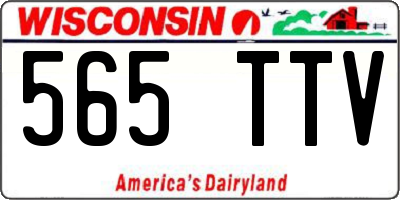 WI license plate 565TTV