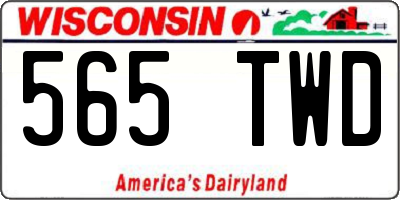 WI license plate 565TWD