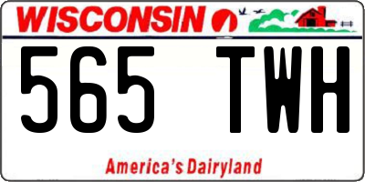WI license plate 565TWH