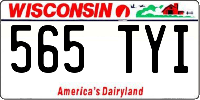 WI license plate 565TYI