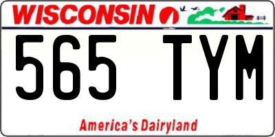 WI license plate 565TYM