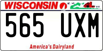 WI license plate 565UXM