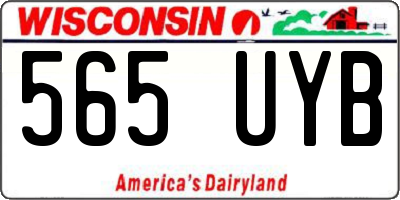 WI license plate 565UYB
