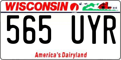 WI license plate 565UYR