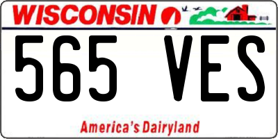WI license plate 565VES