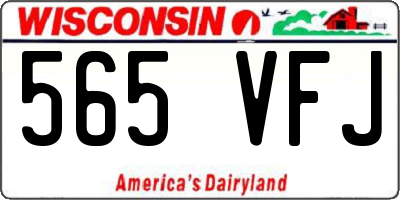 WI license plate 565VFJ