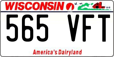 WI license plate 565VFT
