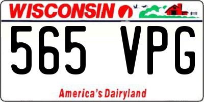 WI license plate 565VPG