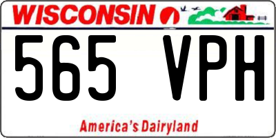 WI license plate 565VPH