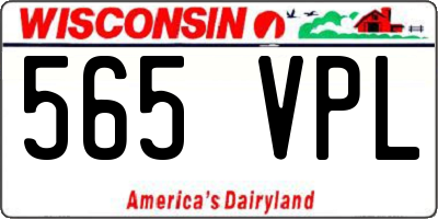 WI license plate 565VPL
