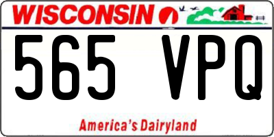 WI license plate 565VPQ