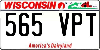 WI license plate 565VPT